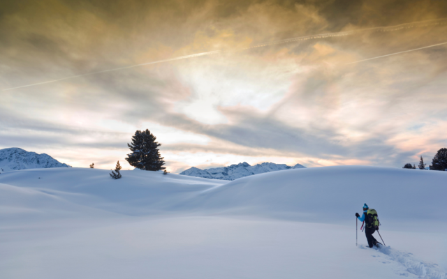 Das schneebedeckte Allgäu