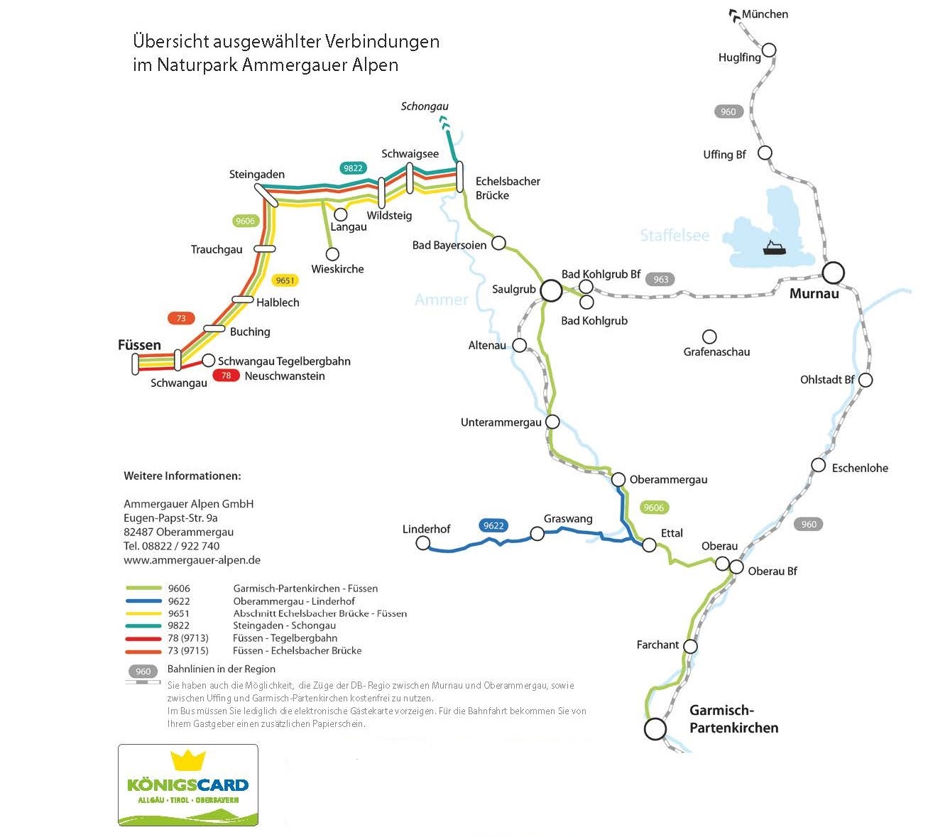 Streckenplan Ammergauer Alpen Mobil